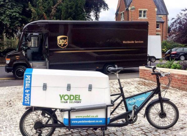 yodel bike delivery